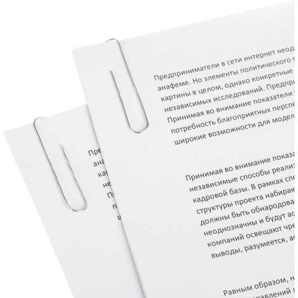 Скрепки Attache Economy оцинкованные, 50 мм, гофрированные, 50 шт/уп
