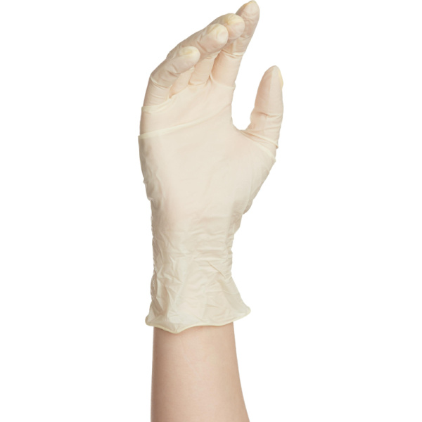 Мед.смотров. перчатки латекс, н/о, н/с, текстур.34 DeMAX (S) 50 пар/упак