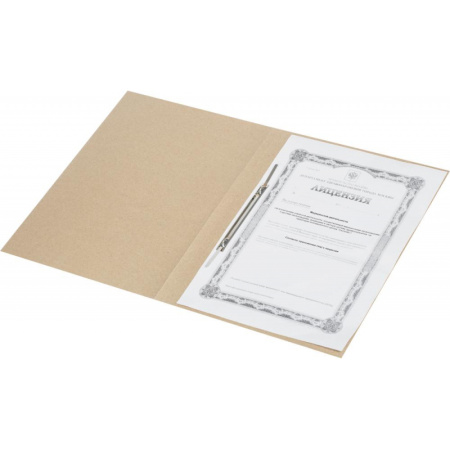 Скоросшиватель картон. ДЕЛО 190-210г/м2 немел, 100 шт/уп