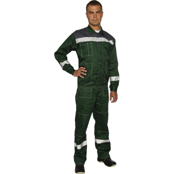 Костюм рабочий летний муж. л20-КПК зелен/сер (р.48-50) 182-188 (Арсенал-СП)