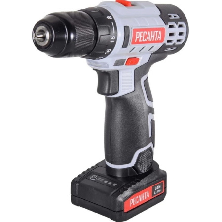 Дрель-шуруповерт аккумуляторная 24В Ресанта ДА-24-2ЛК (75/14/7)