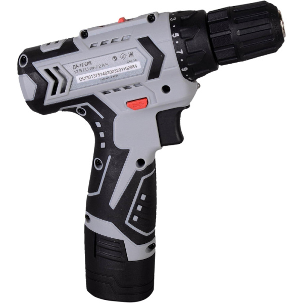 Дрель-шуруповерт аккумуляторная РЕСАНТА 12В, ДА-12-2ЛК  (75/14/2)