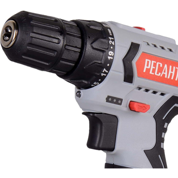 Дрель-шуруповерт аккумуляторная РЕСАНТА 12В, ДА-12-2ЛК  (75/14/2)
