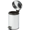 Ведро мусорное с педалью Solinne 3л стальное, хром