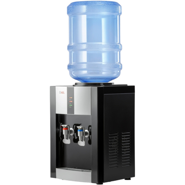 Кулер для воды AEL TK-47 black/silver настольный ,  нагрев/ без охлаждения