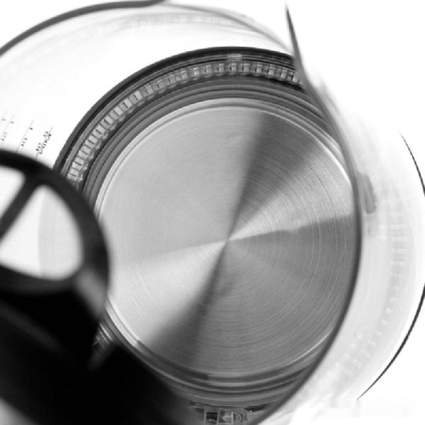 Чайник электрический BRAYER BR1040BK, 2220Вт,  2 л, стекл., черный