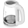 Чайник электрический BRAYER BR1040WH, 2220Вт, 2 л, стекл., белый