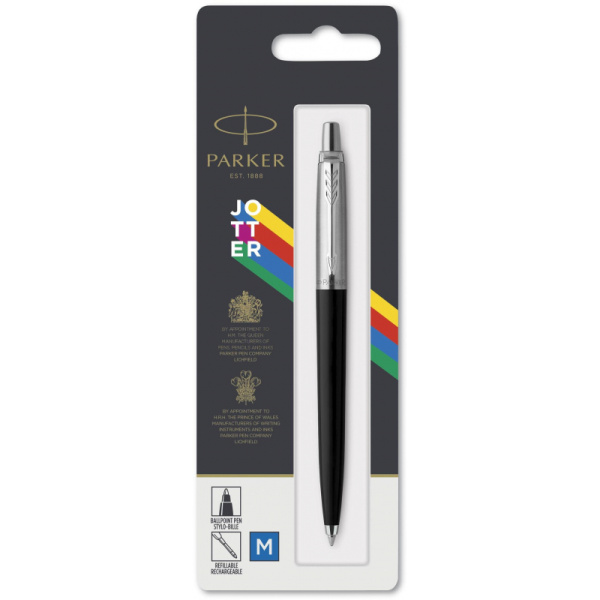 Ручка шариковая  Parker Jotter Originals Black син.стерж. блистер 2096873