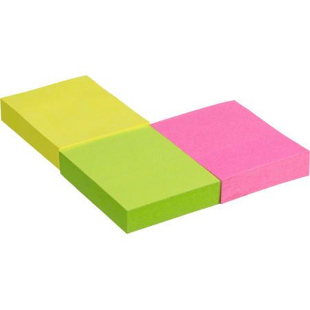 Стикеры Attache Economy с клеев.краем 38x51 мм, 100л в блоке, неон 12 бл