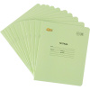 Тетрадь школьная Комус Класс А5 12 л  косая линия Зеленый 10 шт./уп