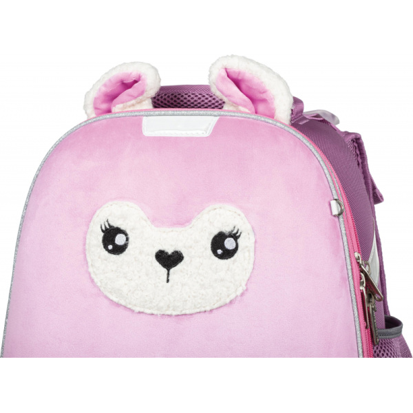 Ранец Basic Лама розовая, 2 отд., эргоном. спинка    