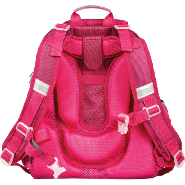 Ранец Basic Bunny ярко-розовый, 2 отд., эргоном. спинка     