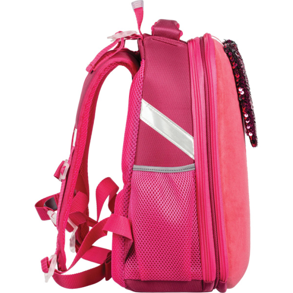 Ранец Basic Bunny ярко-розовый, 2 отд., эргоном. спинка     