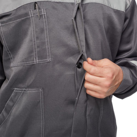 Костюм рабочий летний муж. л22-КБР т.сер./св.сер (р.44-46) 182-188