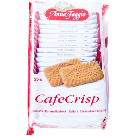 Печенье Caf? Crisp ANNA FAGGIO хруст.карамельное (инд.уп.), 25шт/уп., 150г