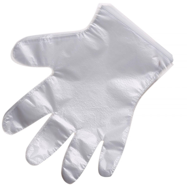 Перчатки одноразовые полиэтиленовые прозр. 60 гр.,р. L,100 шт/уп,ПС