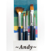 Набор кистей худож.Малевичъ Andy синтет,мягкая,корот.ручка,5шт/yнаб,753905