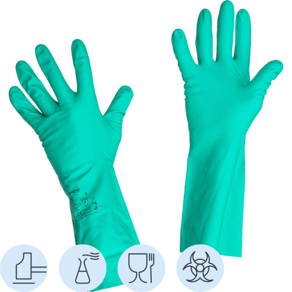 Перчатки защитные нитрил Manipula ДИЗЕЛЬ (N-F-06/CG-922) р.7,ПС