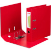 Папка-регистратор Комус Стандарт 75мм  красная, ПБП2, карм.кор., мет.уг
