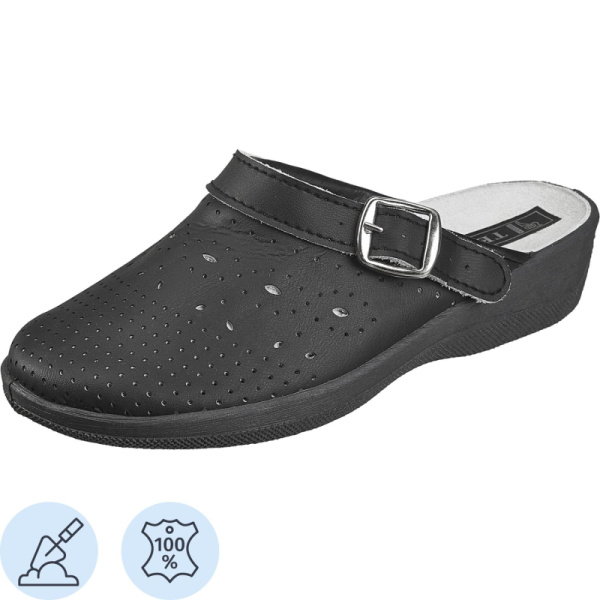 Сабо Яна/Лера жен.нат.кожа цв.черный(р.40) (51-03/69580105)