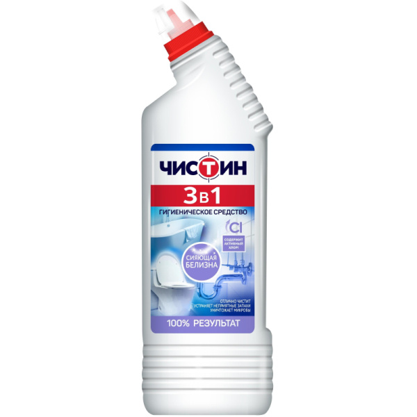 Средство для сантехники Чистин 3 в 1, 750 г