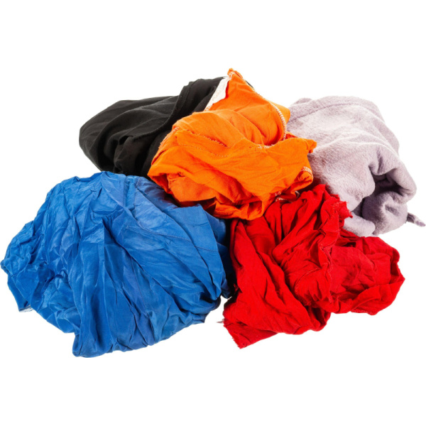 Ветошь цветной трикотаж стандарт 60%хб/40%синтетика брикет 10кг арт.02