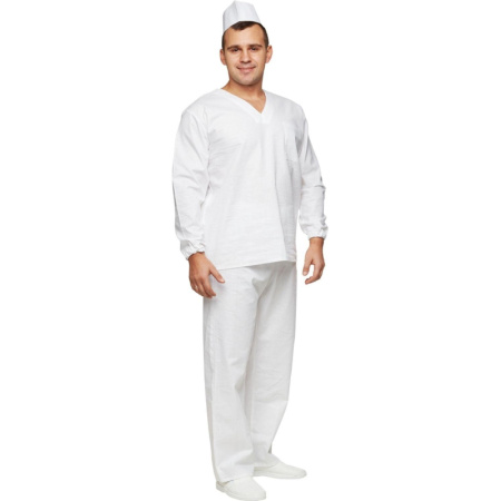 Костюм пекаря универсальный/у05-КБР дл.рук. (р.44-46) р.182-188