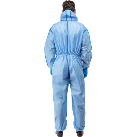 Комбинезон одноразовый защитный с капюшон SafeGard76 синий р-р XXL (ESB428)