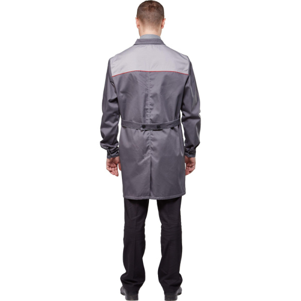 Халат рабочий у19-ХЛ т-сер/св-сер (р.44-46) 170-176