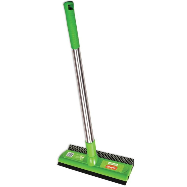 Швабра для мытья окон губка+сгон 25см+телеск.ручка 120см_НСК