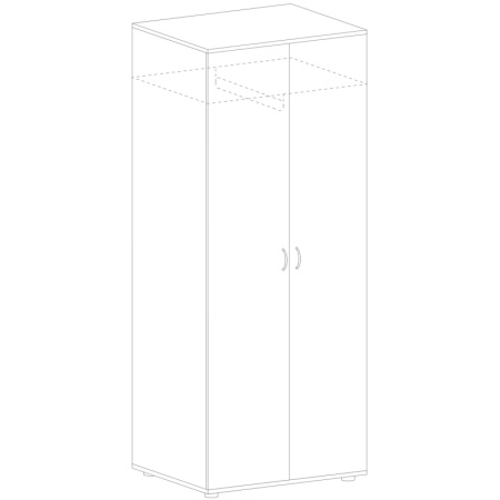 Гардероб MS_Агат АО-19 орех палдао