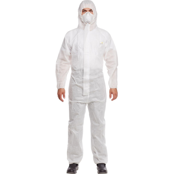 Комбинезон одноразовый с кап DELTA PLUS DT215 бел р-р XXL (DT215XX)