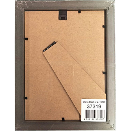 Рамка пластиковая с паспарту Gloria Black 15x20 37