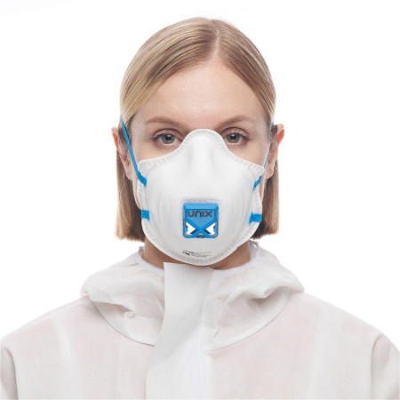 Полумаска фильтрующая UNIX Air 112V с кл FFP2 RD до 12ПДК 3шт/уп