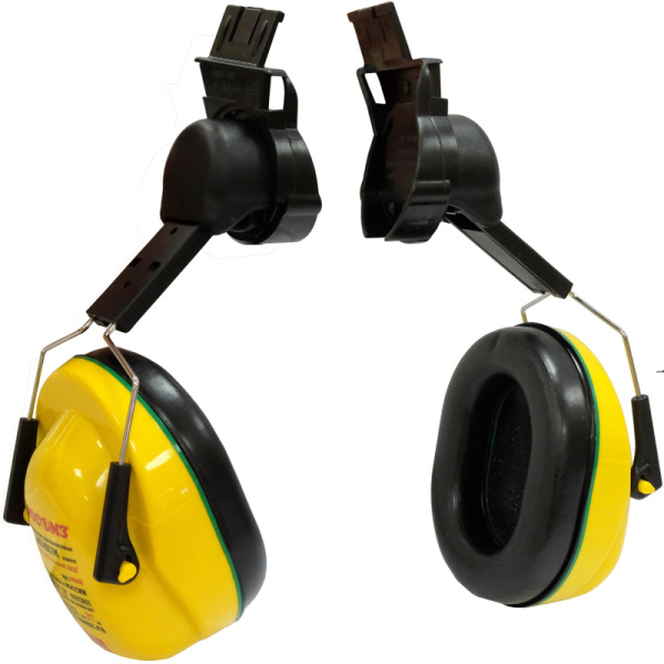 Наушники противошумные РОСОМЗ СОМЗ-65 Стальной ЛЕВ на каску (арт пр 60650)
