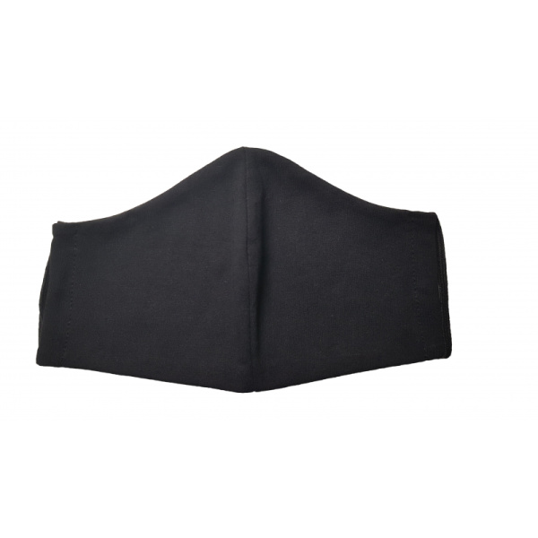 Маска текстильная многоразовая защитная черная (12 шт./уп.) М1