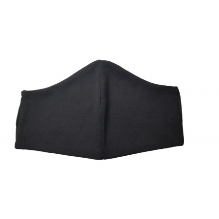 Маска текстильная многоразовая защитная черная (12 шт./уп.) М1