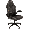 Кресло VT_CHAIRMAN GAME 15 экокожа черный/сер