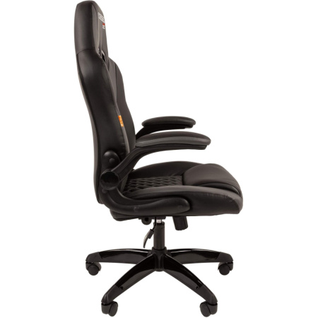 Кресло VT_CHAIRMAN GAME 15 экокожа черный/сер