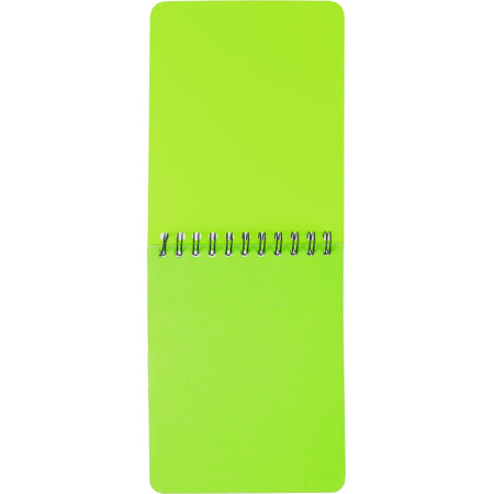 Блокнот А6,60л,кл,спир,пласт.обл,тонир.бл. Attache Bright colours Лайм
