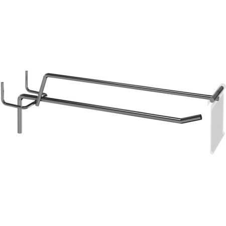 Крючок для перфорации VZTO_200 мм с ценникодержателем ал/хром 50 шт/уп