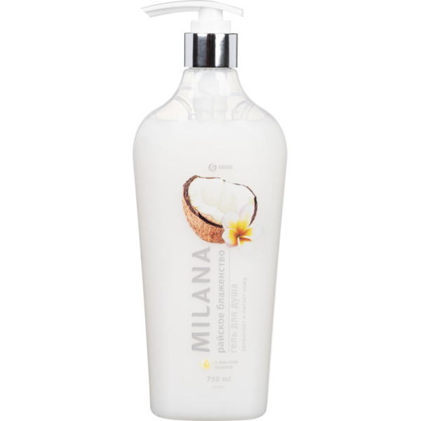 Гель для душа Grass Milana с маслом кокоса, 750 мл