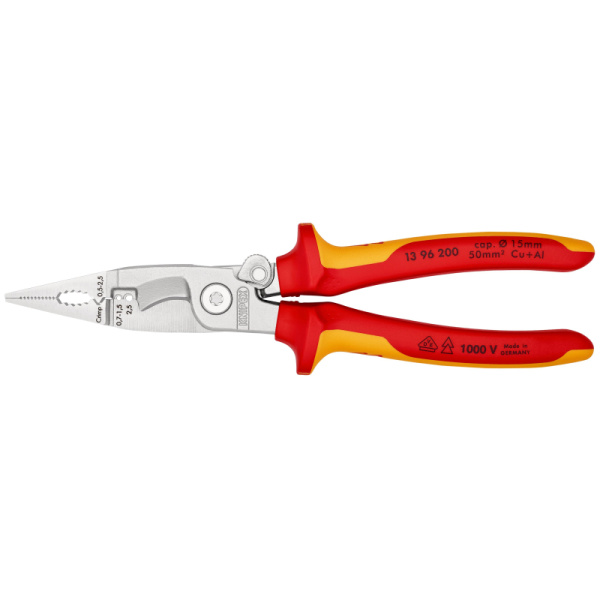 Клещи электромонтажные VDE L-200 мм KNIPEX KN-1396200