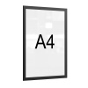 Рамка магнитная настенная Attache А4 ПЭТ, черная, 5 шт/уп