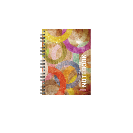 Бизнес-тетрадь Attache Imagination А5/80л,тв.переплет,клетка,спираль