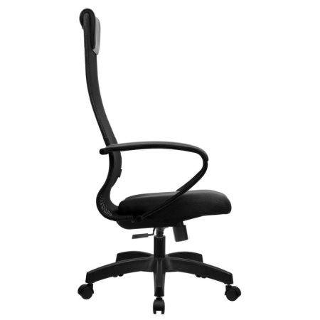 Кресло 1L5_2SJ MT_SU-B-8 сетка/тк черная под.130/осн.001 (под.100/осн.001)