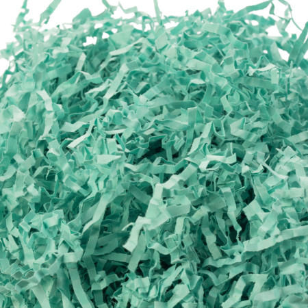 Наполнитель бумажный зеленый (медиум) пл80гр офсет упаковк 100гр БН-100з