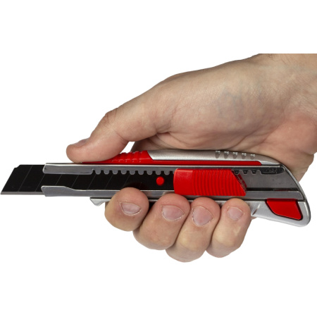 Нож универсальный Attache Selection 18мм,метал.напр.,алюм.корпус,Auto lock