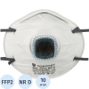 Полумаска фильтрующая TOPFORT 222 с кл FFP2 до 12ПДК 10шт/уп