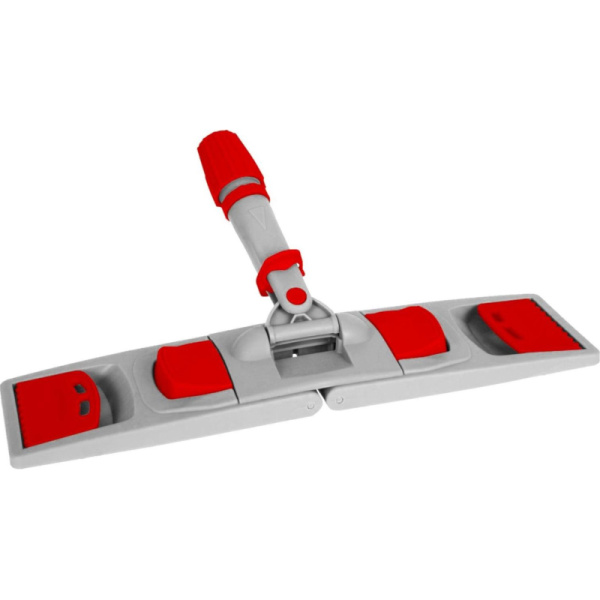 Держатель МОПа универс/зажимы, пластик LuscanProf  40х11см, серый/красный